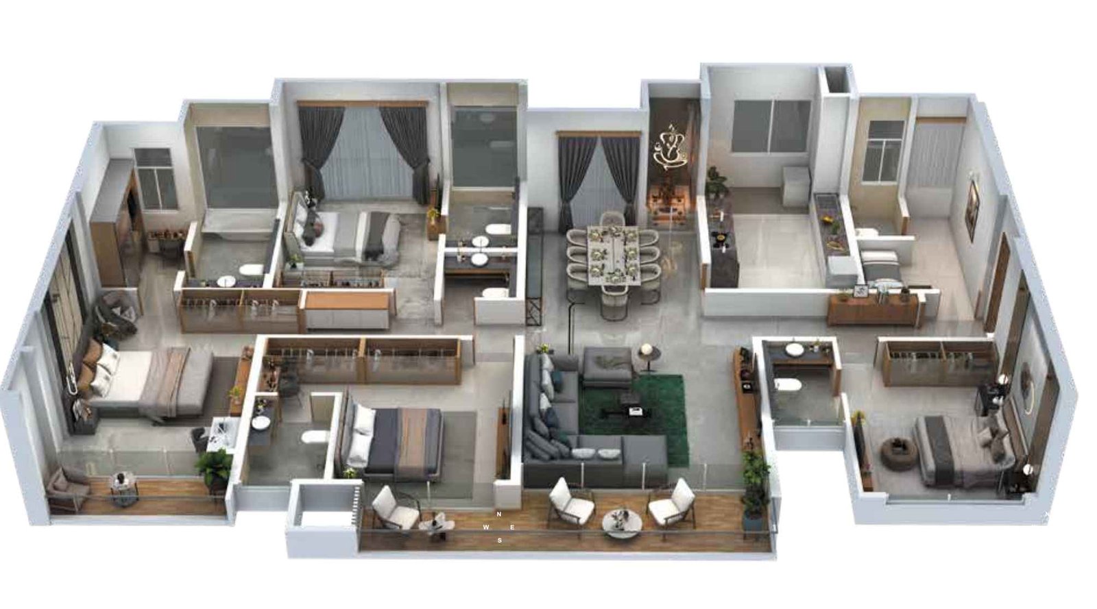 Livience-Aleenta-4.5BHK-Typical-Floor-Plan-2200-sq.ft