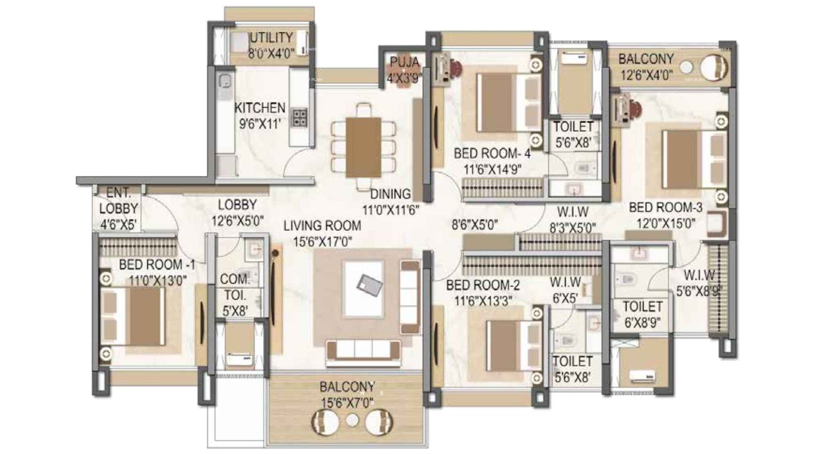 Livience-Aleenta-4BHK-Unit-Floor-Plan-1900-sq.ft